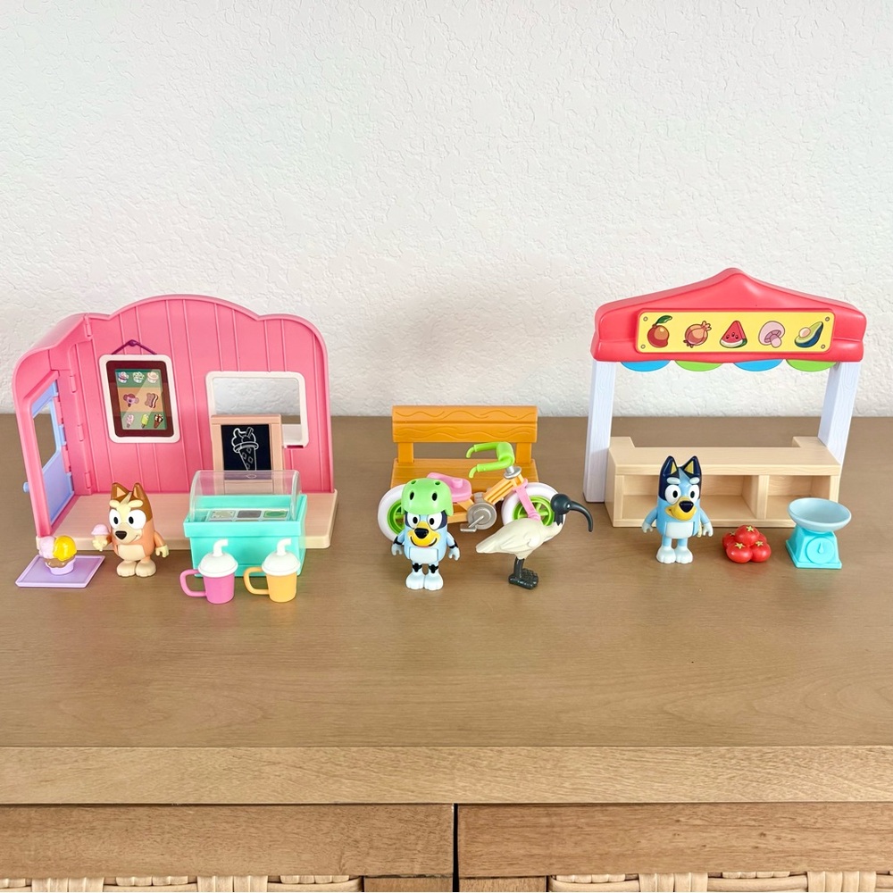 Bluey Small Toy Playsets, Set of 3